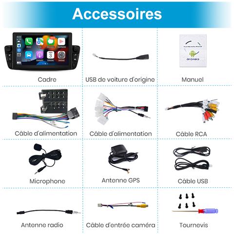 Android 13 Autoradio Per Peugeot 107 Toyota Aygo Citroen C1 2005-2014, Gps Navigazione Carplay Android Auto Mirrorlink Bluetooth Wifi Fm Rds Radio - Foto 2