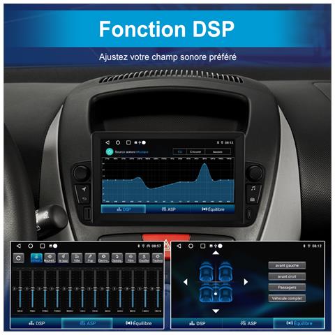 Android 13 Autoradio Per Peugeot 107 Toyota Aygo Citroen C1 2005-2014, Gps Navigazione Carplay Android Auto Mirrorlink Bluetooth Wifi Fm Rds Radio - Foto 6