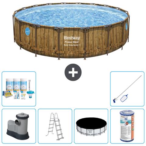 Piscina Fuori Terra - In Giro - 549x122 Cm - Bruin - Include Accessori Coordinati Cb32 - Foto 1