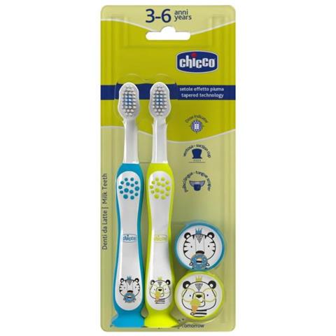 Combo Spazzolini Tigre-Panda 3-6 Anni - Foto 1