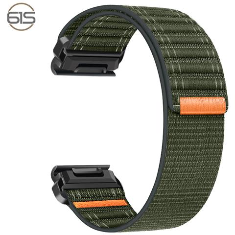 Cinturino Per Orologio In Nylon Da 26 Mm Per Garmin Fenix 8/5/6/7x Pro /epix 935/965 Green - Foto 1