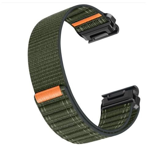 Cinturino Per Orologio In Nylon Da 26 Mm Per Garmin Fenix 8/5/6/7x Pro /epix 935/965 Green - Foto 2