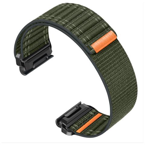 Cinturino Per Orologio In Nylon Da 26 Mm Per Garmin Fenix 8/5/6/7x Pro /epix 935/965 Green - Foto 7