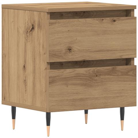 Comodino in Rovere Artigianale 40x35x50 cm in Legno Compensato - Foto 1