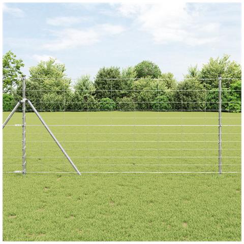 Recinzione da Campo 1,2x50 m Acciaio Galvanizzato - Foto 2