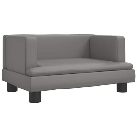 Lettino per Cani Grigio 60x40x30 cm in Similpelle - Foto 1