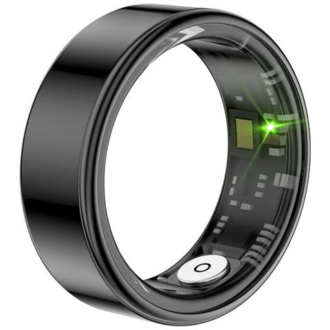 Anello Intelligente: Monitoraggio Sonno, Frequenza Cardiaca, Spo2, Ip68, 30 Giorni Standby Black 9 - Foto 2