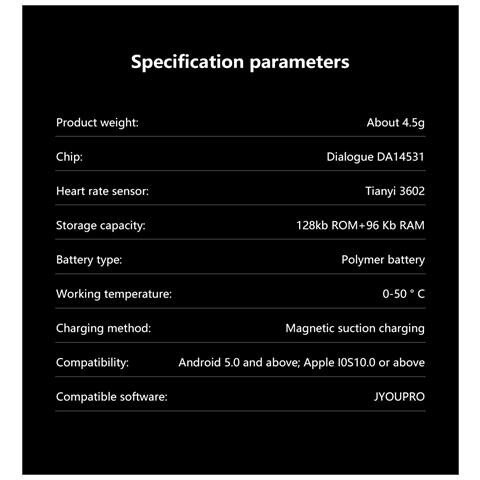 Anello Intelligente: Monitoraggio Sonno, Frequenza Cardiaca, Spo2, Ip68, 30 Giorni Standby Black 9 - Foto 7