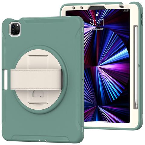 Custodia Per Ipad Pro 3/2/1 11"" Con Supporto E Alloggiamento Per Stilo Verde - Foto 1