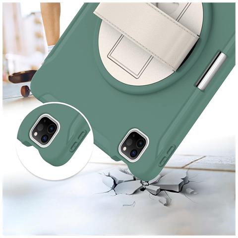 Custodia Per Ipad Pro 3/2/1 11"" Con Supporto E Alloggiamento Per Stilo Verde - Foto 4
