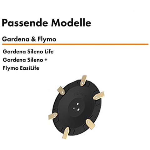 Disco Lame Per Robot Tosaerba - 2 Dischi + 6 Lame, Compatibile Con Gardena & Flymo - Foto 2