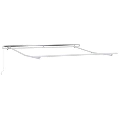 Tenda da Sole Bianco 3,5 x 2,5 m Metallo - Foto 1