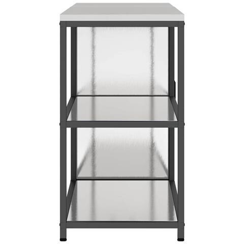 Set di Stoccaggio per Cucina 2 pcs Argento 150 x 50 x 92 cm - Foto 9