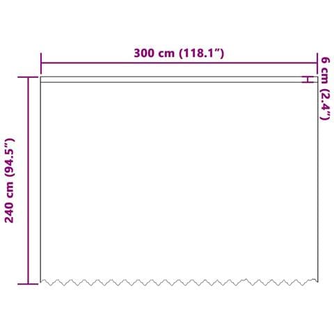 Tende con tende Bianco 300 x 240 cm Poliestere - Foto 8
