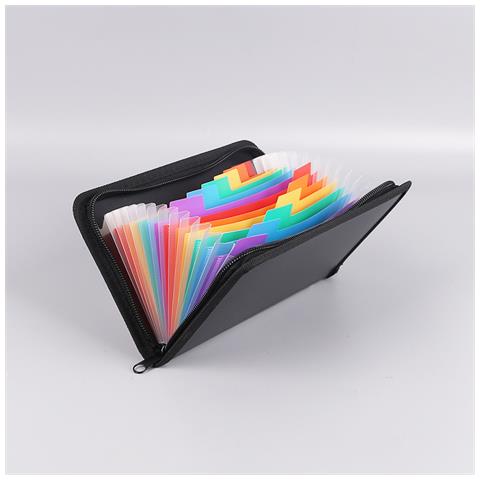 Cartella Espandibile Con Cerniera Arcobaleno - Formato A6 - Foto 1