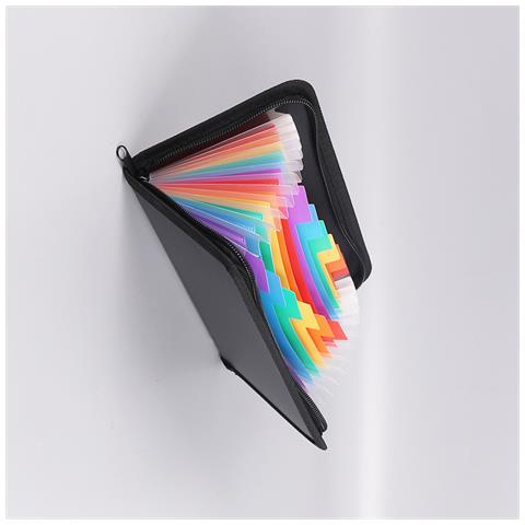 Cartella Espandibile Con Cerniera Arcobaleno - Formato A6 - Foto 2