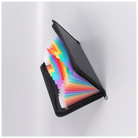 Cartella Espandibile Con Cerniera Arcobaleno - Formato A6 - Foto 3