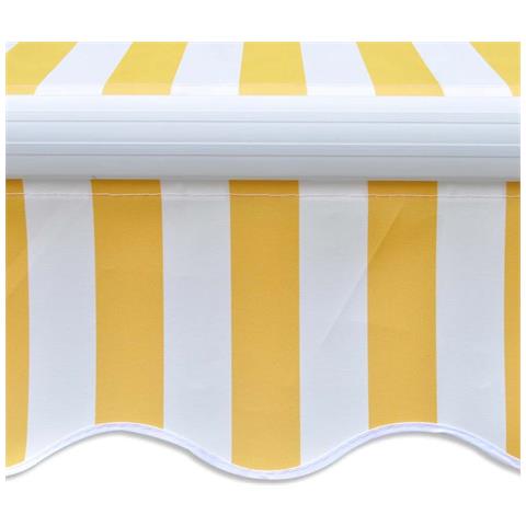 Lusso Casadino -  Tenda Da Sole Pieghevole Motorizzata 400 Cm Gialla/bianca - Foto 1