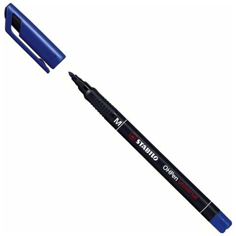 10 X Pennarello Indelebile Blu Ohpen Punta 1mm Penna Marker Pen - Foto 2