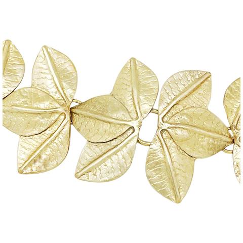 Cintura A Cascata Con Foglie 3d In Oro - Foto 2