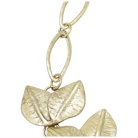 Cintura A Cascata Con Foglie 3d In Oro - Foto 4