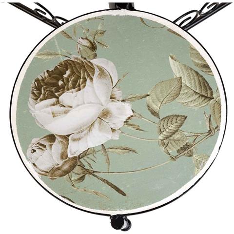 Supporto In Mosaico E Ferro Battuto Verde D30x68h-d25x61h-d20x51h - Foto 7