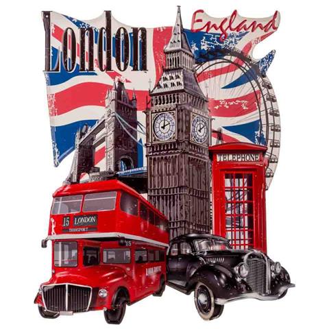 Piatto Decorativo Da Parete In Metallo 55x70x1h - Foto 1