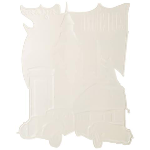 Piatto Decorativo Da Parete In Metallo 55x70x1h - Foto 5