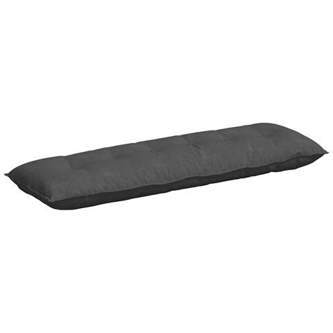 Cuscino per Schiena Grigio scuro 160 x 50 cm Tessuto in Cords - Foto 1