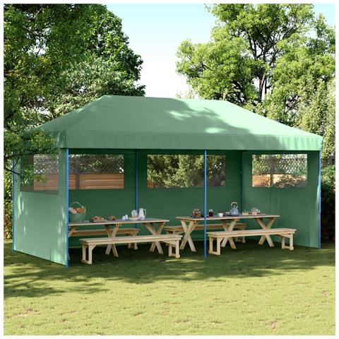 Tenda Party Verde 292 x 580 x 315 cm Tessuto Oxford - Foto 2