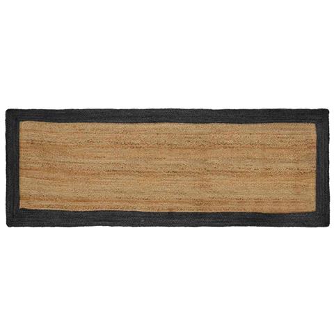 Tappeti per area Grigio Scuro 80 x 250 cm Juta - Foto 1