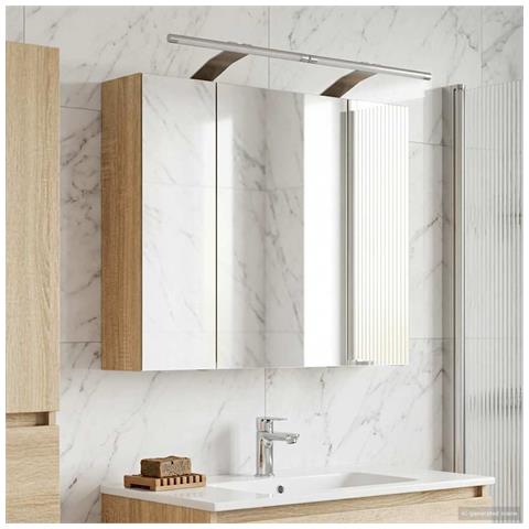 Mobiletto per specchio da bagno Rovere Sonoma 60 x 14,5 x 50 cm - Foto 2