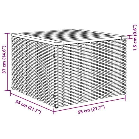Set Divano da Giardino con cuscino 5 pcs Nero polyrattan - Foto 9