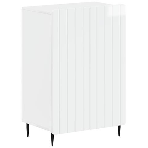 Mobile per scarpe ZWOLLE 59,5 x 39,5 x 91,5 cm Bianco Lucido - Foto 1