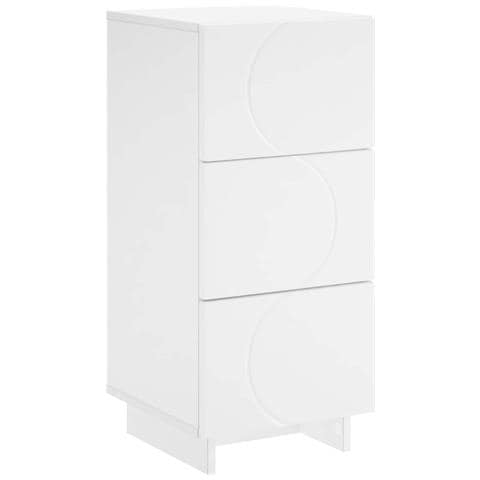 Credenza Bianco 33,5 x 34,5 x 75 cm Legno ingegnerizzato - Foto 1