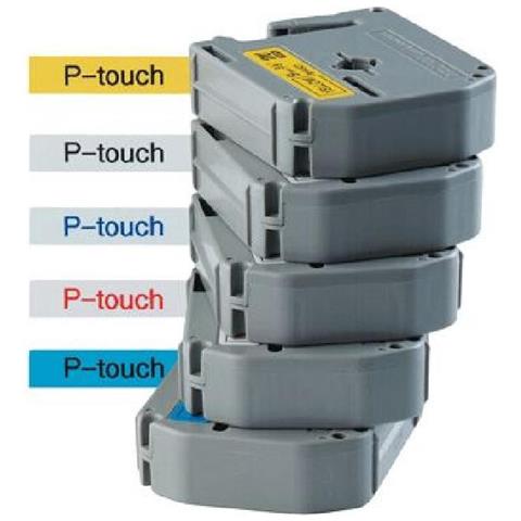 Nastro Etichette per Etichettatrice Formato 2.4 x 800 cm Nero su Verde - Foto 2