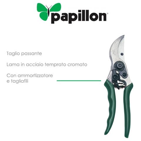 Forbici per Potatura Professionali Lama in Acciaio Temprato Cromato 220 Mm - Foto 2