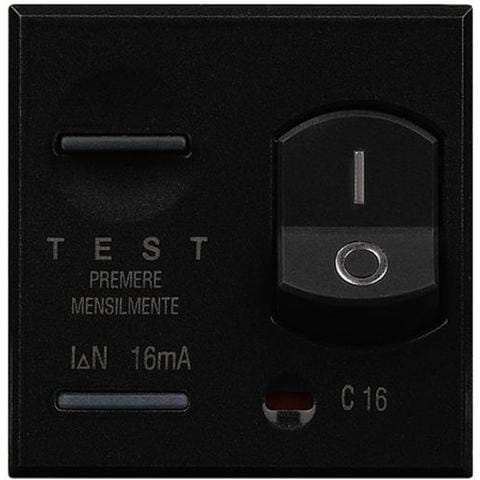 Interruttore Automatico Differenziale 2p Con 1p Protetto I Differ. 10ma 10a 230v A. c. Potere Di Interruzione 3 Ka Antracite - Foto 2