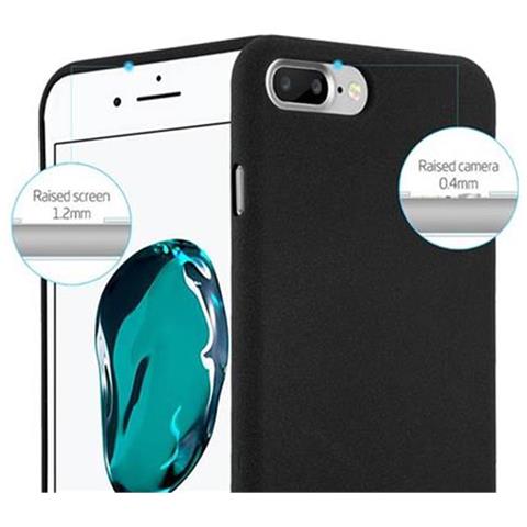Custodia Compatibile Con Apple Iphone Plus 8 / 7 / 7s In Frost Nero - Coperchio Protettivo In Silicone Tpu Flessibile - Foto 9