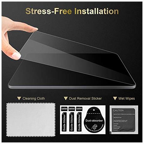 Cadorabo Pellicola Di Armatura Compatibile Con Apple Ipad Air / Ipad Air 2 In Elevata Trasparenza - Vetro Temperato (tempered) Di Protezione Del Display In Durezza 9h Con 3d Touch - Foto 2