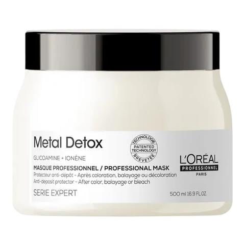 Professionnel, Serie Expert Metal Detox, Glicoammina + Ionene, Maschera Crema Trattamento Capelli, Protettore Anti-deposito, 500 Ml - Foto 2