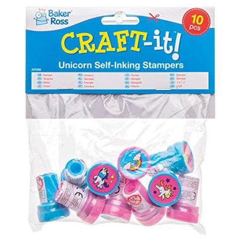 Unicorn Auto-inchiostrazione Delle Matrici Per Le Arti E Mestieri - Giocattoli Della Novit Per I Bambini Partito Perfetto Loot O Premio Bag Filler (confezione Da 10)  - Foto 4