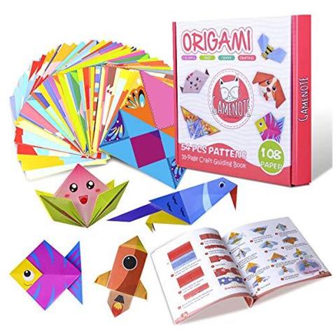 Colorato Origami Kit Con 55 Pagine Instructional Libro 118 Double Sided Vivid Origami Papers 54 Progetti Origami Per I Bambini Principianti Trainning E Scuola Craft Lezioni - Foto 1