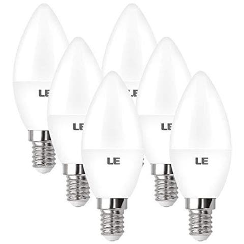 Luce E14 Lampadine d Piccola Vite Ses Candela Lampadine Da 40w Lampadina Incandescente Equivante 5.5w 470lm Bianco Caldo 2700k Per Lampadari Soffitto Light Fittings Confezione Da 6 - Foto 1