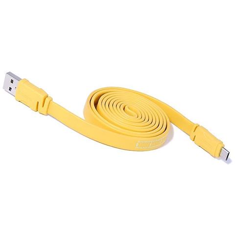 Data Cable Ruler Micro-USB 1.2m USB A Micro-USB B Giallo cavo USB - Foto 1