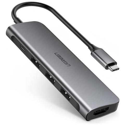 Adattatore USB Type-C a HDMI, 3xUSB3, PD Power - Foto 1