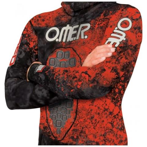 Omer Red Stone Giacca 7mm Xxxl Mimetico Rosso - Foto 3