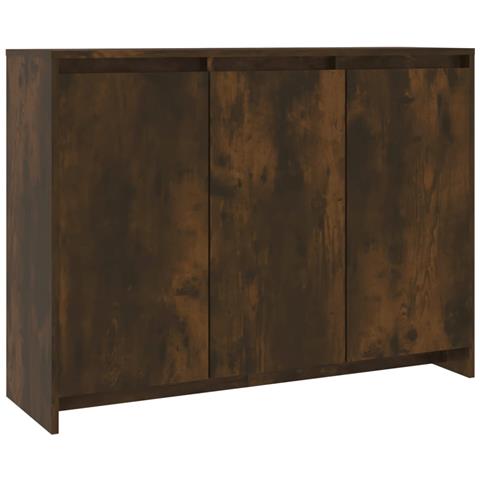 Credenza Rovere Fumo 102x33x75 cm in Truciolato - Foto 1