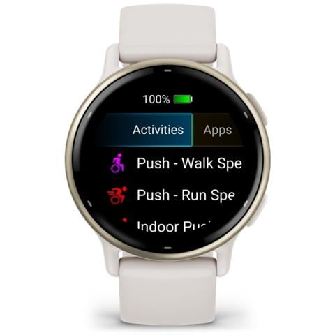 Vivoactive 5 3,05 cm (1.2") AMOLED 42 mm Digitale 390 x 390 Pixel Touch screen Bianco Wi-Fi GPS (satellitare) - Foto 8