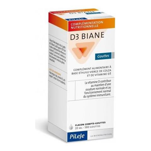 Vitamina D3 Gouttes 20ml D3 Biane - Foto 2
